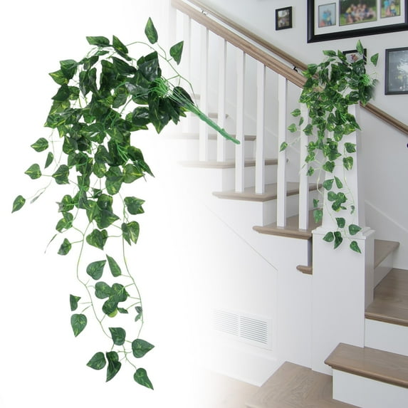A Simulated Eucalyptus Leaf Coin Grass Money Clearance! Realistic Scindapsus Large Plant Decor Greenery Vine for Home and Garden Decor