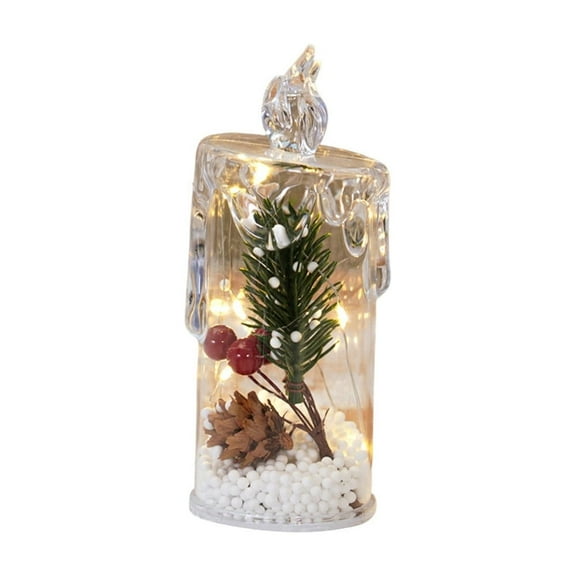 A Simulation Electronic Led Christmas Candle Lights With Festive Designs For Holiday Ambiance And Gifting
