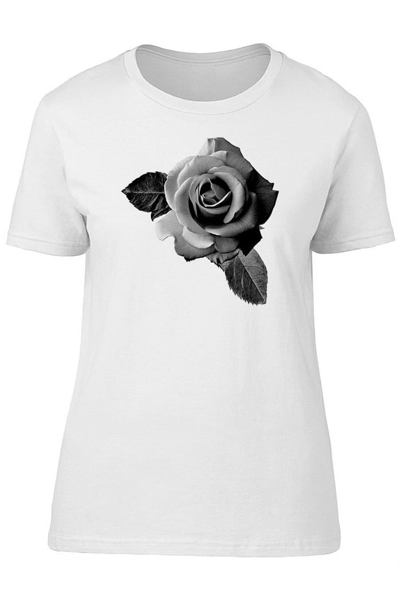 A Single Black Rose Tee Women's -Image by Shutterstock