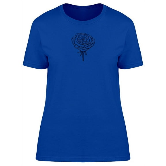 A Single Transparent Rose T-Shirt Women -Image by Shutterstock, Female Large