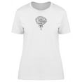 thumbnail image 1 of A Single Transparent Rose T-Shirt Women -Image by Shutterstock, Female Small, 1 of 2