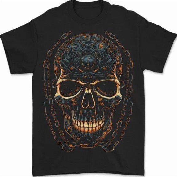 A Skull Made Of Scrap T-Shirt