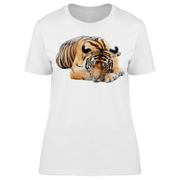 A Sleeping Tiger T-Shirt Women -Image by Shutterstock, Female XX-Large
