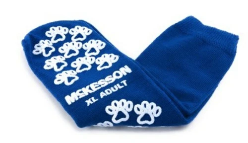CUTYMART A Slipper Socks Adult X-Large Royal Blue Above Ankle - 1 Pair
