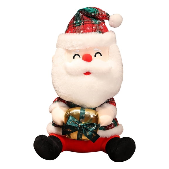 A Small Santa Claus Plush Doll For Kids Cute Stuffed Christmas Pillow Toy For Home Holiday Decoration Gift
