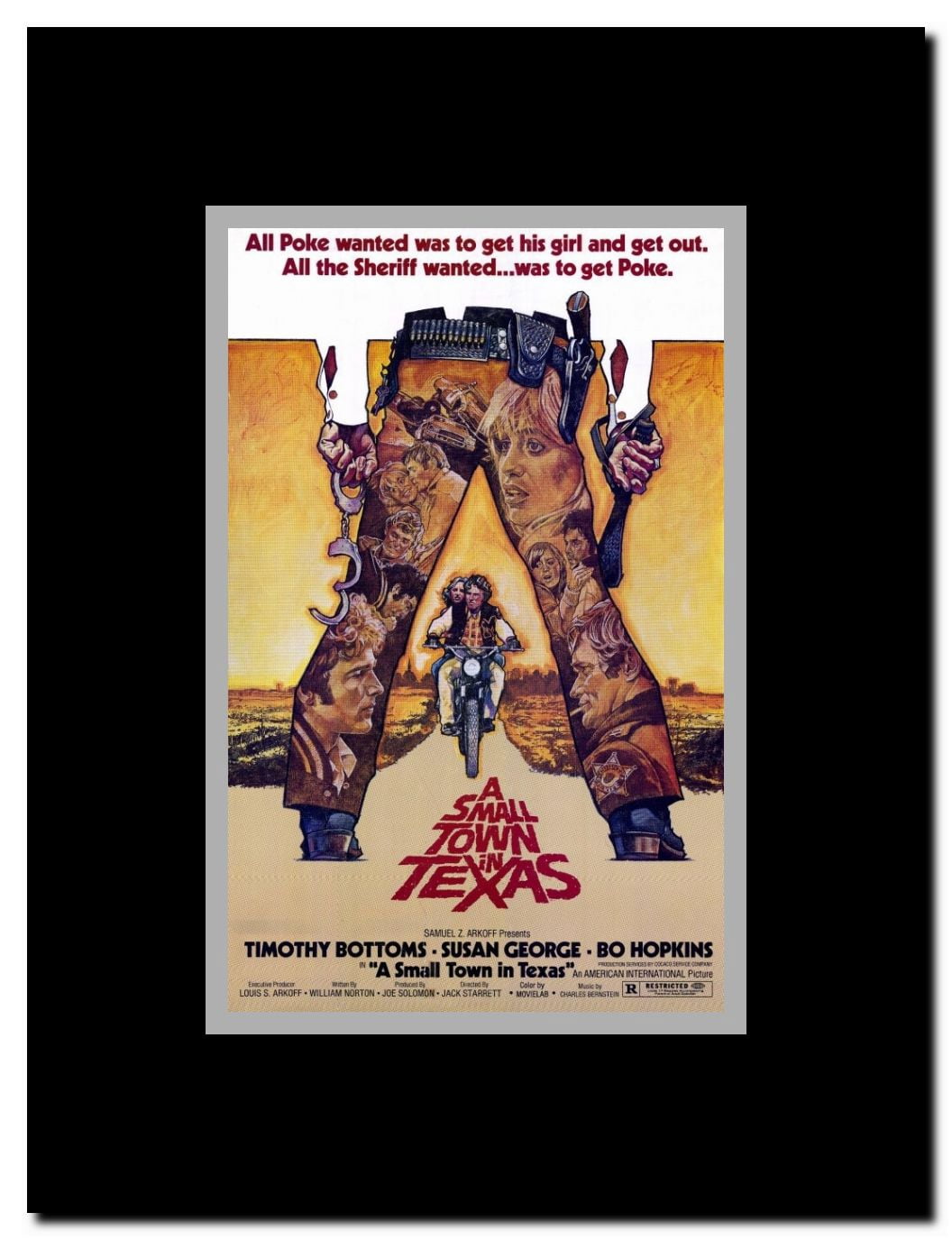 A Small Town in Texas Framed Movie Poster