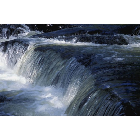 A Small Waterfall Canvas Art - David Chapman  Design Pics (17 x 11)