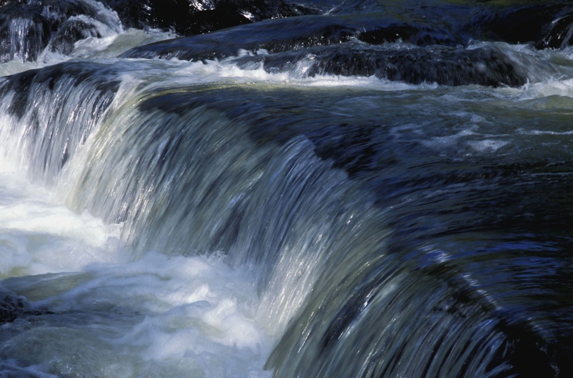 A Small Waterfall Canvas Art - David Chapman Design Pics (34 x 22)