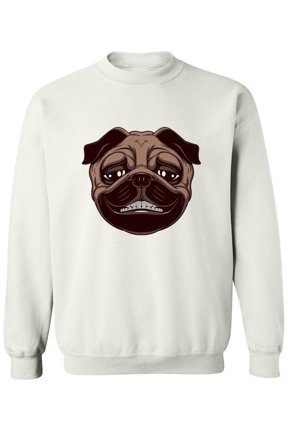 A Smiley Dog Sweatshirt Men -Image by Shutterstock, Male 4X-Large