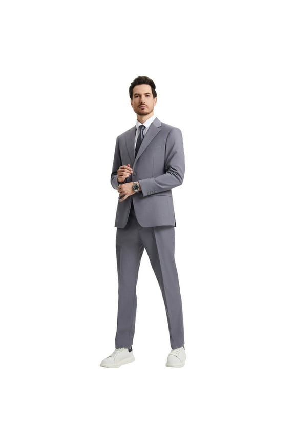 Hybrid Fit 3-Piece Men’s Suit Jacket and Pant Set