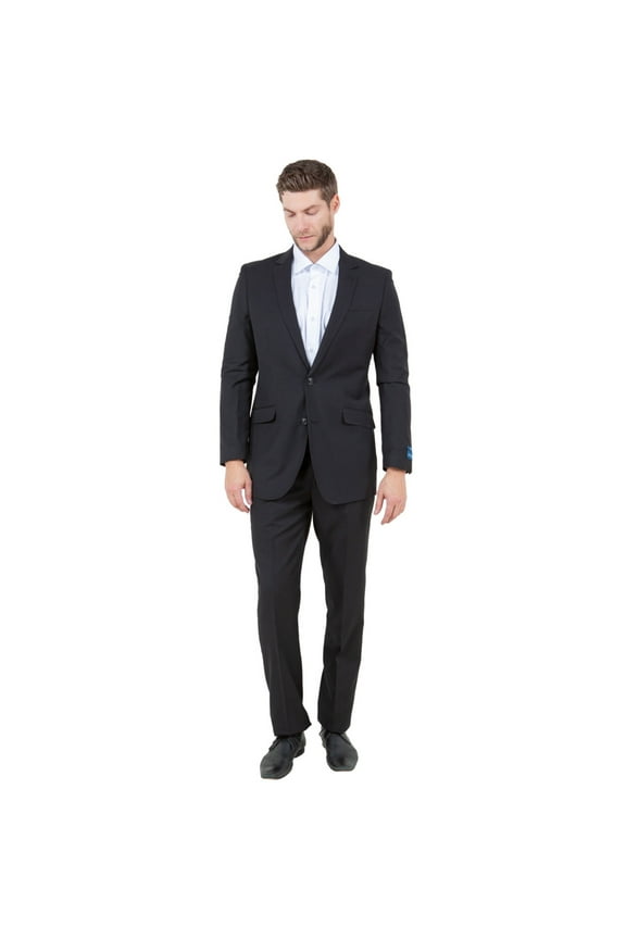 Modern Fit 2-Piece Men’s Wool Suit Jacket and Pant Set