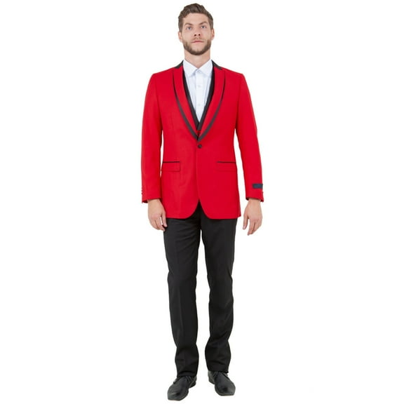 A. Smith Clothiers Slim Fit 3-Piece Tuxedo Jacket, Vest, and Pant Set