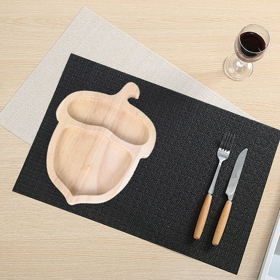 A-Snack Plate Space-Saving Storing Squirrel Wooden Snack Tray Pear Fruit Tray Nut Container Tableware Replacement Accessories