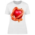 thumbnail image 1 of A Snake, Wrapped On An Apple T-Shirt Women -Image by Shutterstock, Female Small, 1 of 2