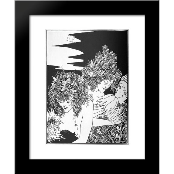 A Snare of Vintage 2 20x24 Framed Art Print by Beardsley, Aubrey