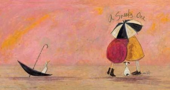 A Sneaky One II Canvas Art - Sam Toft (12 x 18)