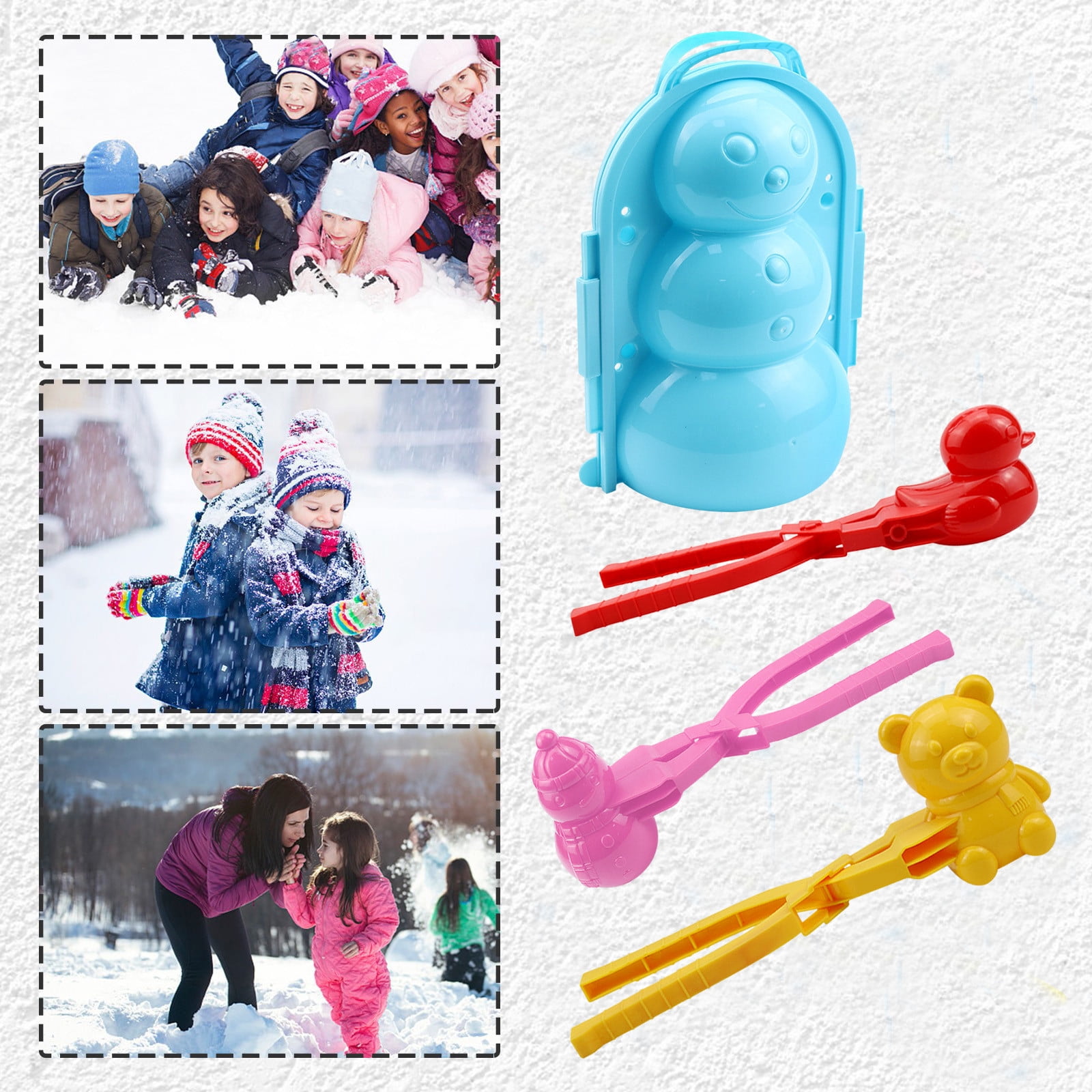 A Snowball Maker Tool Set 4Pc Winter Play Kit For Kids Outdoor Snow ...