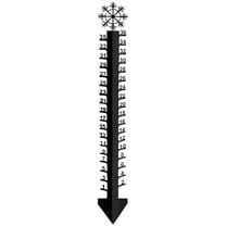 A Snowman Snow Gauge Style A Metal Craft For Measuring Snow Depth Outdoor Garden Decoration With Inch And Centimeter Marks For Winter Weather