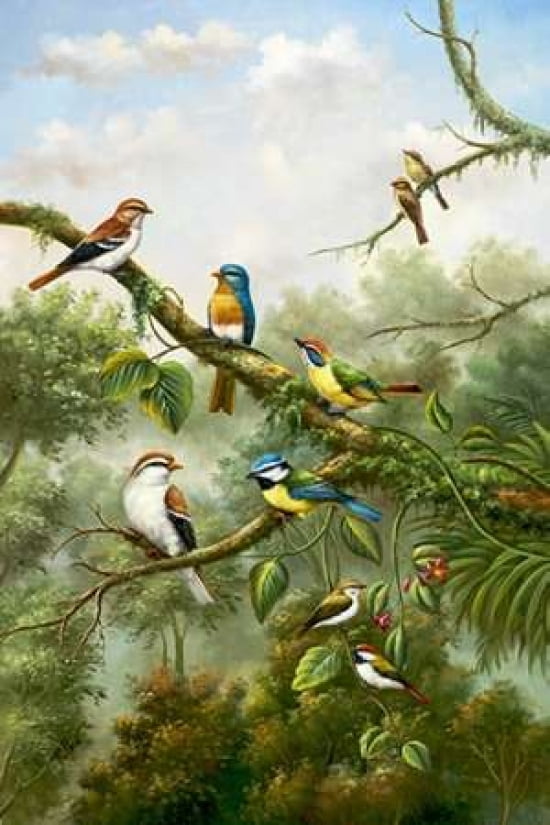 A Social Gathering Canvas Art - Bilben (12 x 18)