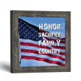 thumbnail image 1 of Patriotic Picture Frame, Honor Sacrifice Family Country Flag Decor, 1 of 8