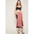 thumbnail image 1 of A Solid Woven Midi Skirt, 1 of 5