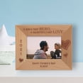 thumbnail image 1 of A Son's First Hero A Daughter's First Love Personalized Wooden Frame-5" x 3 1/2" Brown Horizontal, 1 of 1