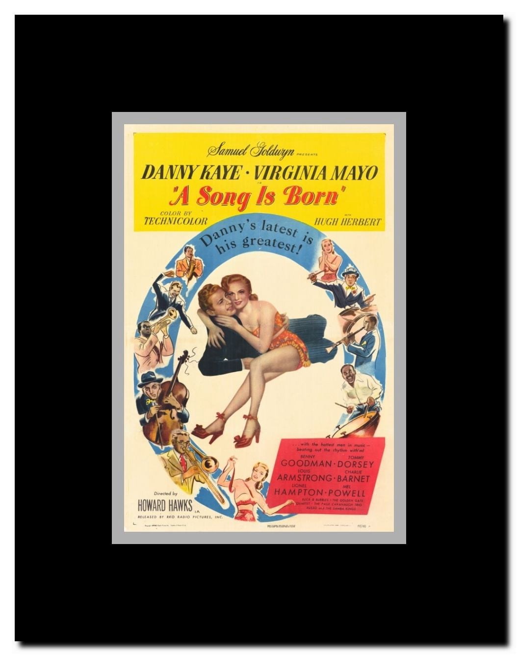 A Song Is Born Framed Movie Poster
