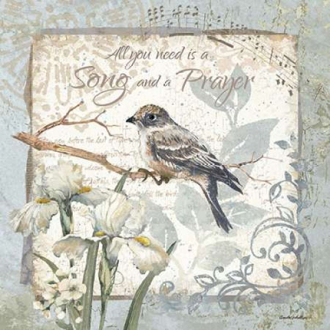 A Song and a Prayer - Border Canvas Art - Anita Phillips (24 x 24)