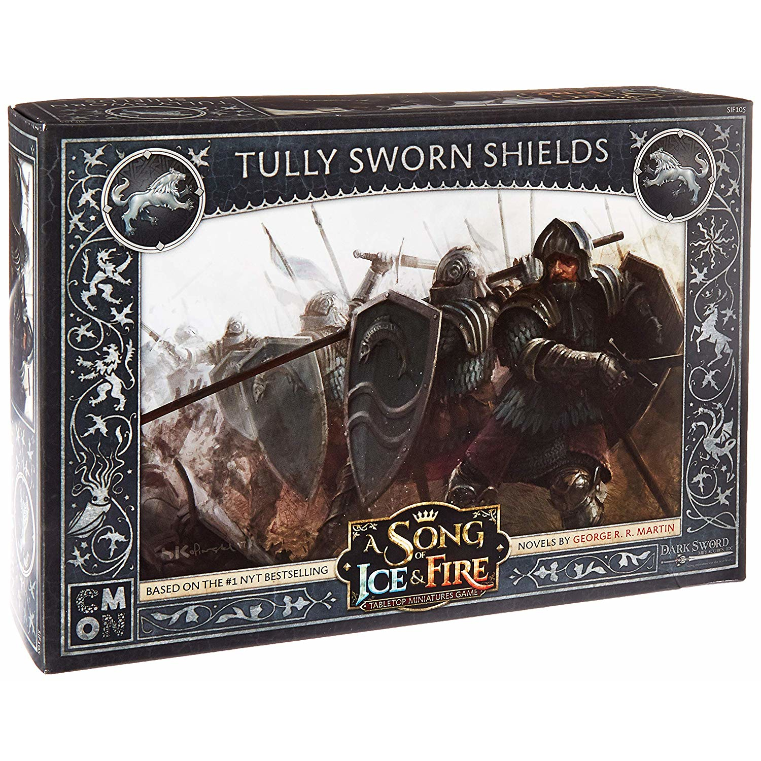 A Song of Ice & Fire: Tabletop Miniatures Game House Stark Tully Sworn Shields Unit Box, by CMON - image 1 of 6