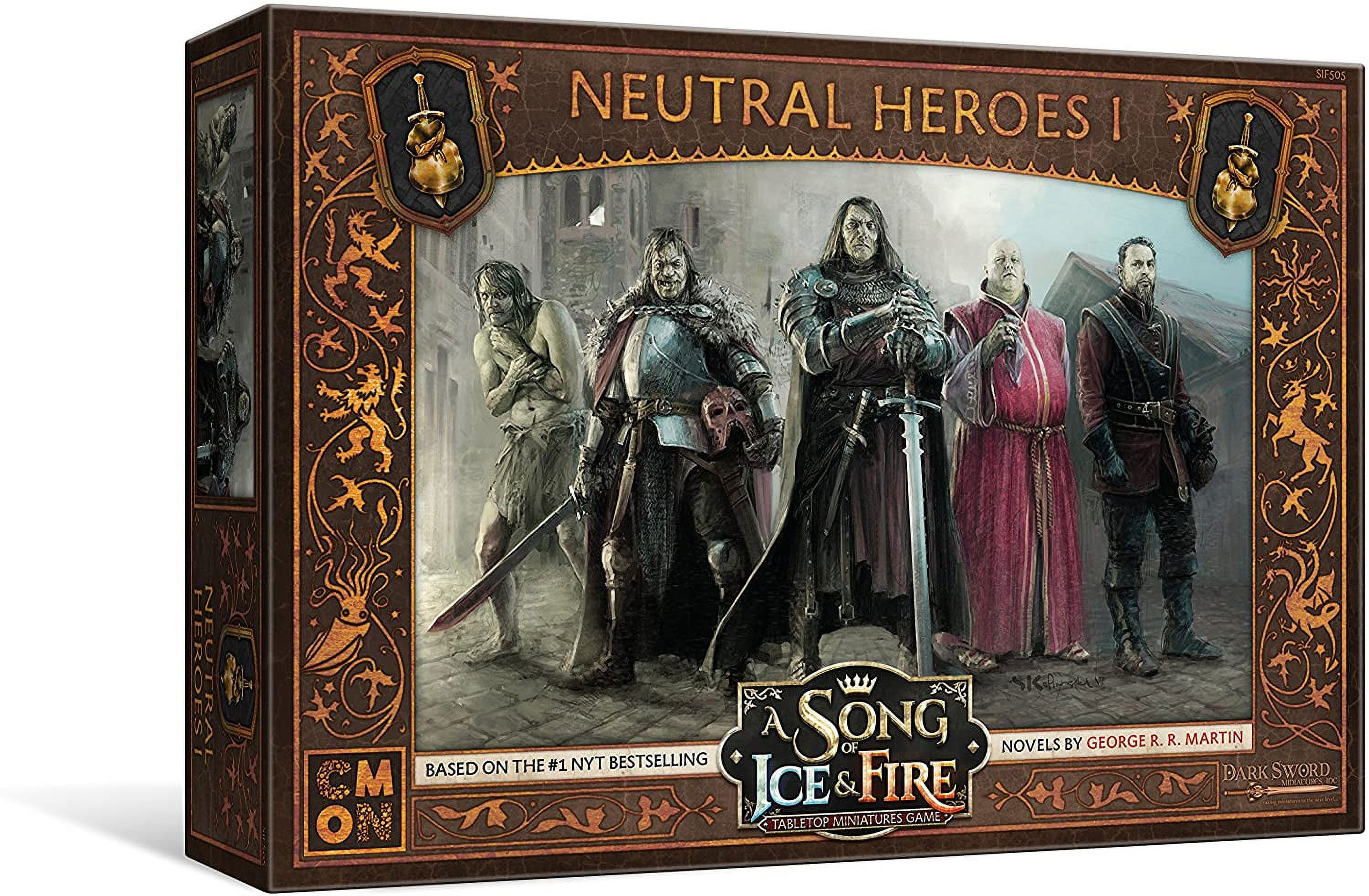 A Song of Ice & Fire: Tabletop Miniatures Game Neutral Heroes 1 Box, by CMON - image 1 of 11