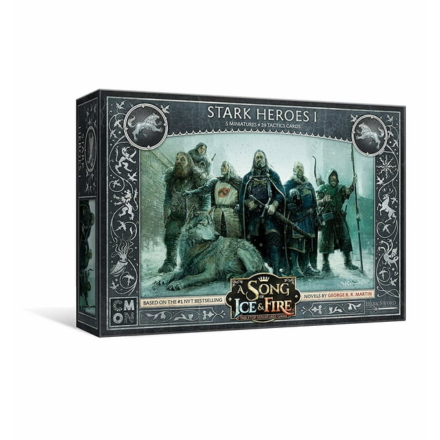 A Song of Ice & Fire: Tabletop Miniatures Game Stark Heroes 1 Box, by CMON
