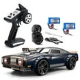 thumbnail image 1 of A-Sonic XS71723 1-16 Scale Remote Control Drifting Car - 4WD 35km-hHigh Speed Racing Car - 2.4GHz RC Drifting Car for Adults with Cool LED Lights - Extra Drifting Tires & 2 Batteries, Blue, 1 of 1