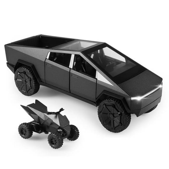 A-Sonic XS70741 1-24 Scale Diecast Dark Grey Metal Toy Car Cybertruck - Model Lovers Collection