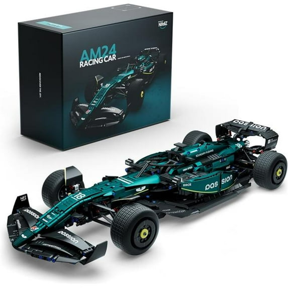 A-Sonic XS71888 AM24 Formula 1 Racing Car & Watch Model Building Set - 1-8 Scale Collectible Set for Adults - Authentically Detailed Build & Display Model for Home or Office Decor - 2351 Plus 486 Pie