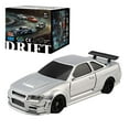 thumbnail image 1 of A-Sonic XS70674 Drifting Car - 1-43 Scale Full Proportional RC Electric Mini Racing Drifting Model Car with Lights Kit - RC Model Cars Gifts for Adults - RTR Version - Gyroscope RTR Version - Silver, 1 of 1
