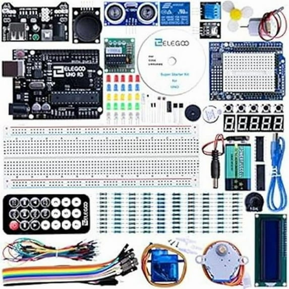 A-Sonic XS70394 UNO Project Super Starter Kit with Tutorial & UNO R3 Board with Compatible Arduino IDE