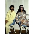 thumbnail image 1 of A Sonny And Cher sitting on chairs Photo Print  (8 x 10), 1 of 1