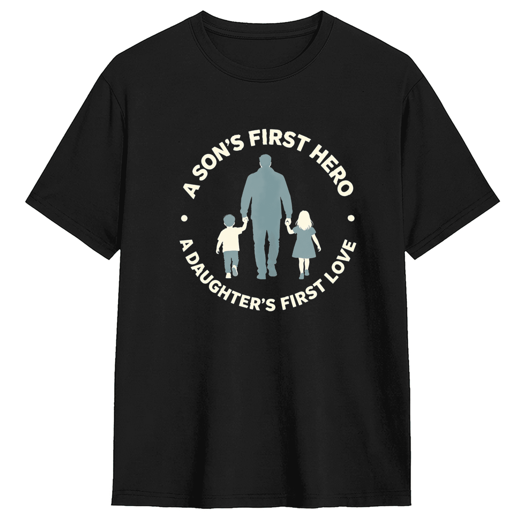 A Sons First Hero A Daughters First Love Retro Graphic