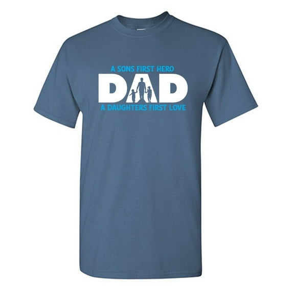 A Sons First Hero Sarcastic Humor Graphic Tees Gift For Mens Novelty Funny T Shirt