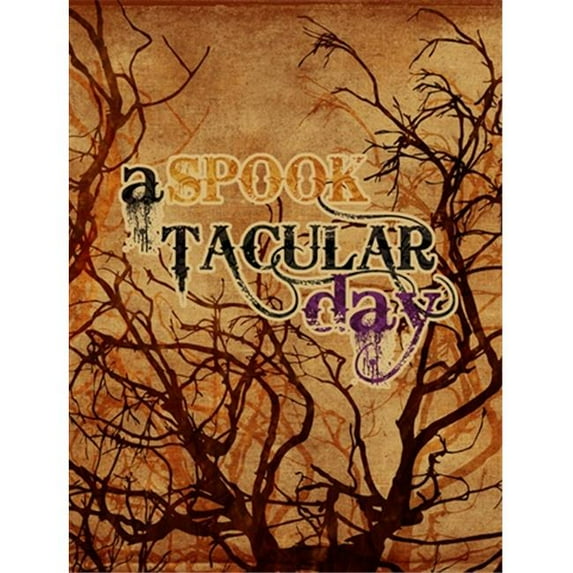 A Spook Tacular Day Halloween Flag Canvas House Size