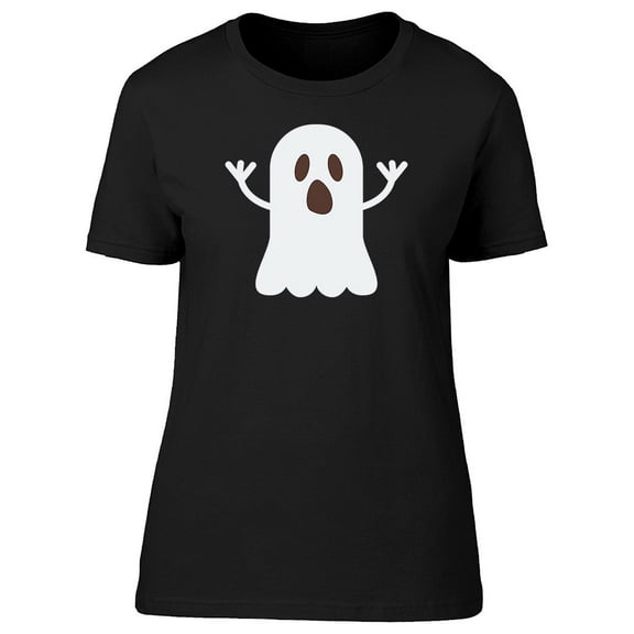 A Spooky Ghost Doodle T-Shirt Women -Image by Shutterstock, Female XX-Large