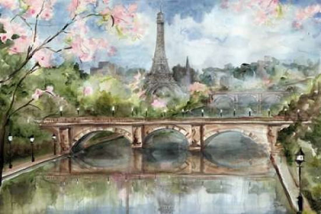A Spring Day in Paris Canvas Art - Tre Sorelle Studios (24 x 36)
