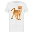 thumbnail image 1 of A Standing Abyssinian Cat T-Shirt Men -Image by Shutterstock, Male Small, 1 of 2