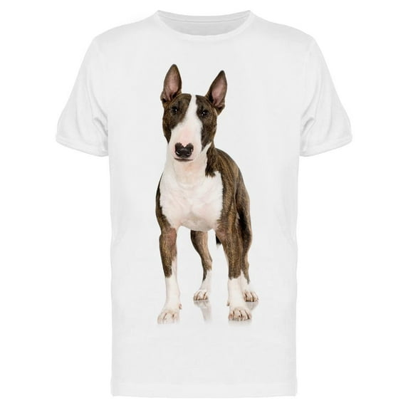 A Standing Bullterrier Dog. T-Shirt Men -Image by Shutterstock, Male Small