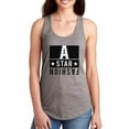 thumbnail image 1 of A Star Fashion Banner Racerback Tank Women -Image by Shutterstock, Female x-Small, 1 of 4