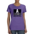 thumbnail image 1 of A Star Fashion Banner Shaped T-Shirt Women -Image by Shutterstock, Female Large, 1 of 4