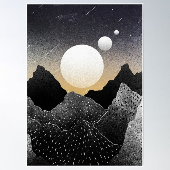 A Starfield Sky Poster Wall Art, Modern Wall Decor, 8x12 UNFRAMED