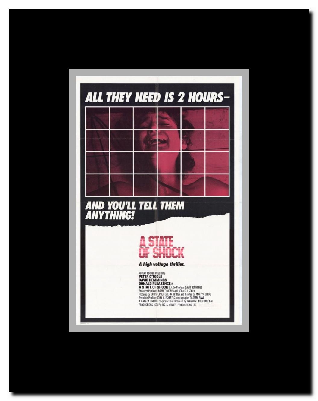 A State of Shock Framed Movie Poster