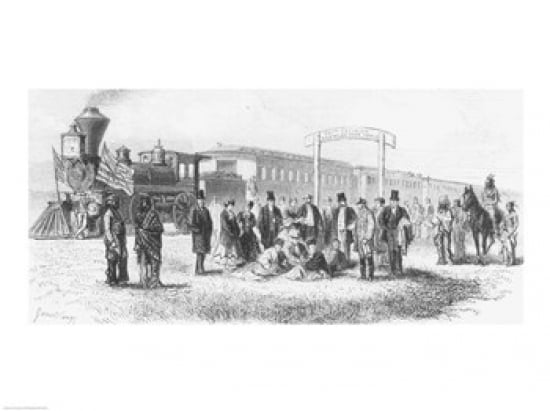 A Station in the Prairie The 100th Meridian Canvas Art - (24 x 18)