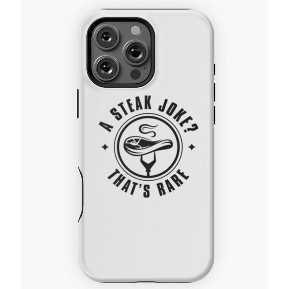 A Steak Joke That's Rare Funny Pun Phone Case for iPhone 16 15 14 13 12 11 Pro Max - Stylish Modern Phone M97